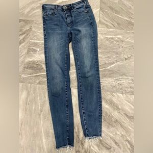 Pilcro by Anthropologie size 25 high waisted straight/skinny jeans